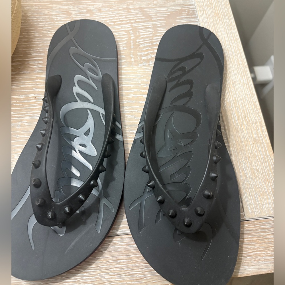 Christian Louboutin Spiked Slides